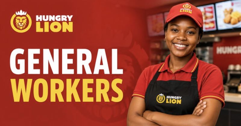 Hungry Lion Hiring General Workers in South Africa
